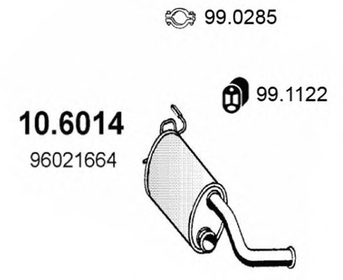 ASSO 10.6014 Middle Silencer